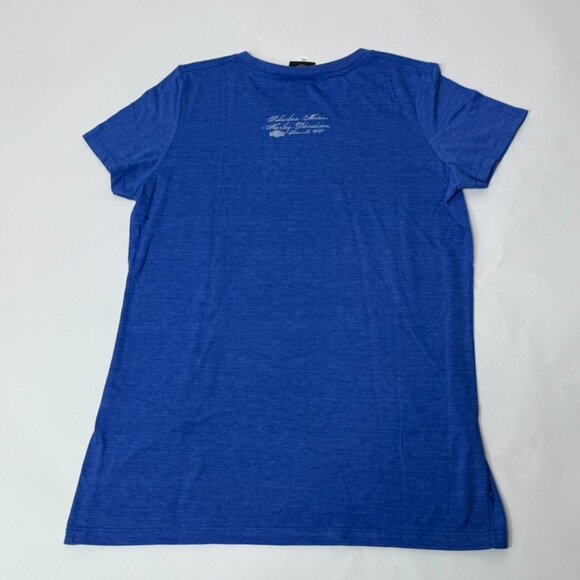 NWOT Harley Davidson Women's Blue Short Sleeve Tri-blend Graphic Tee XXL - Picture 7 of 7